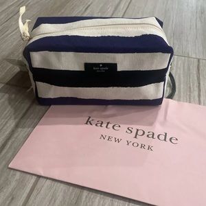Kate Spade Medium Davie Stripe Cosmetic Bag Pouch